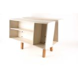 Earnest Race (1913-1964) for Isokon "Penguin Donkey" mk II bookcase. With a white painted finish.