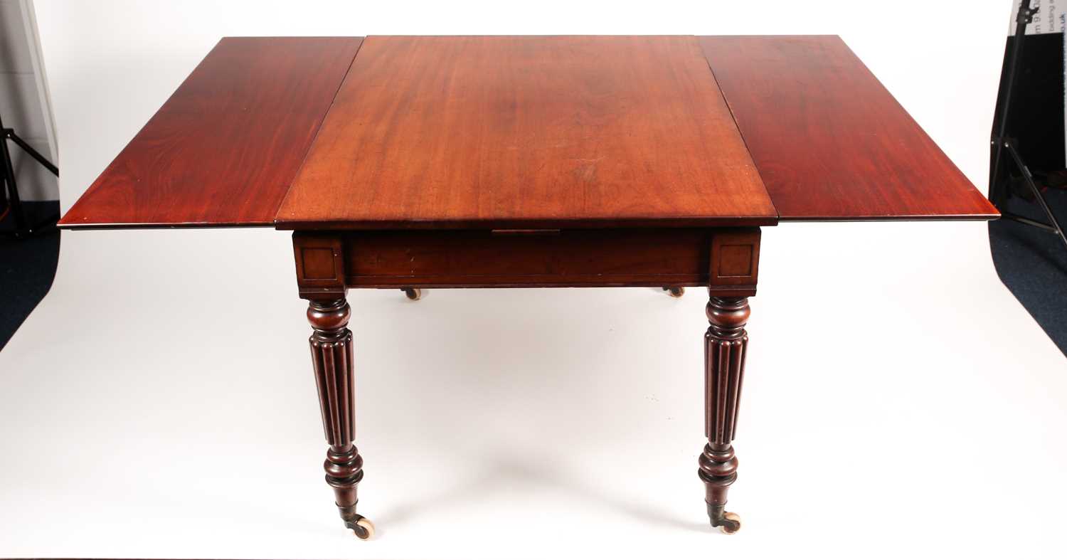An early 19th-century Gillows of Lancaster style mahogany rectangular chart table with two draw - Image 4 of 14