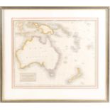 Drawn and engraved for Thomson's New General Atlas, New Holland and Asiatic Isles, engraved map,