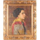 Alexei Vasilievich Kadnikov (b.1873), portrait of a lady, signed & dated 1912, oil on canvas, 44 x