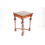 A late 17th-century style Dutch/ Portuguese rosewood, walnut and marquetry pedestal table. The top