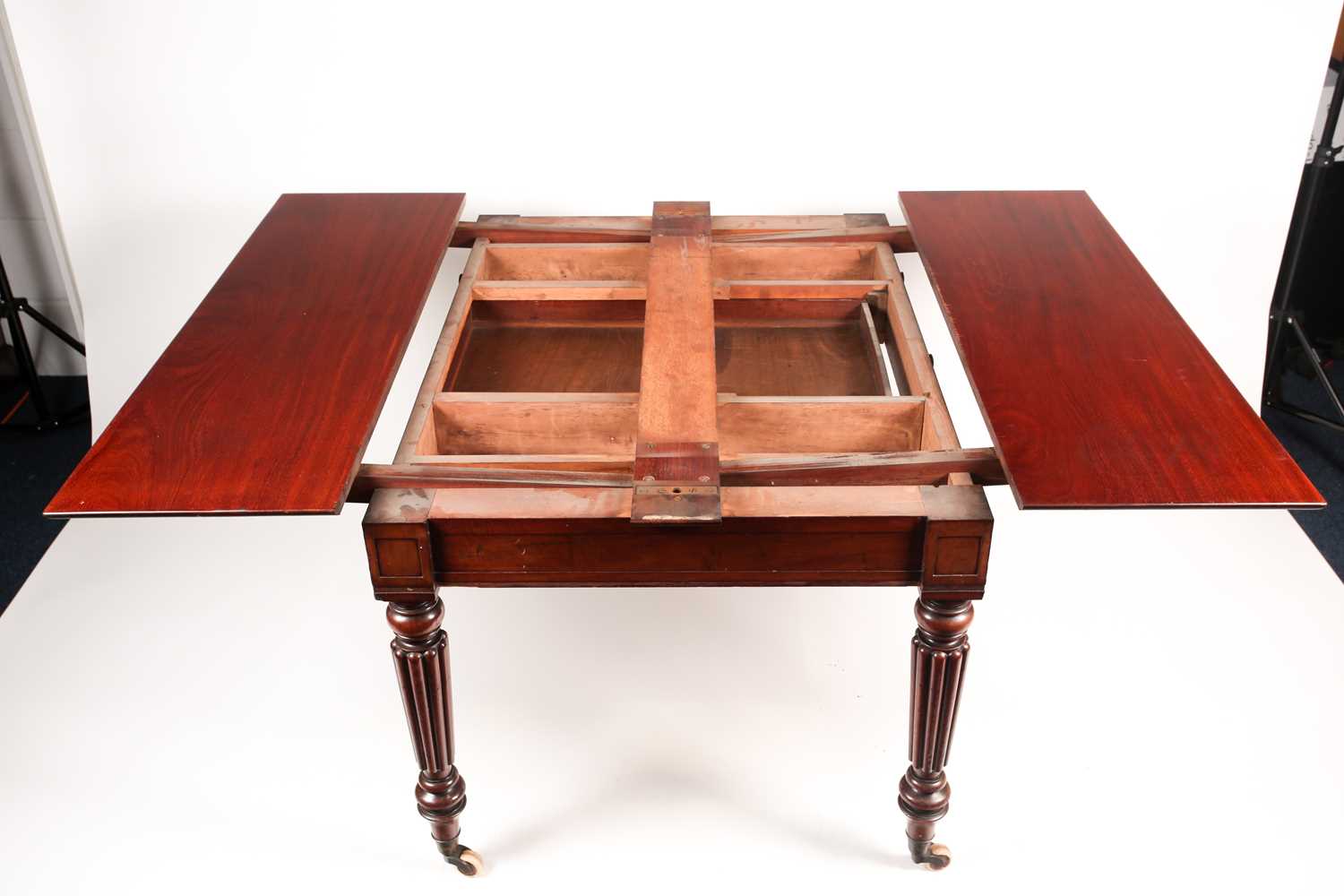 An early 19th-century Gillows of Lancaster style mahogany rectangular chart table with two draw - Image 8 of 14