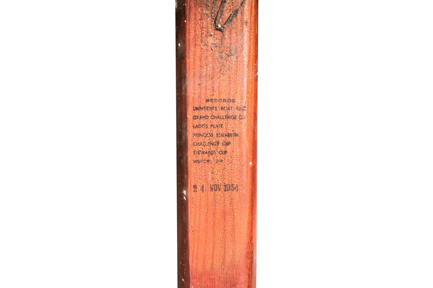 A 1950s commemorative Gonville & Caius College Cambridge rowing blade bearing the legend "Gonville & - Image 4 of 6