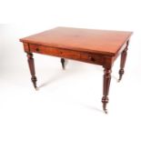 An early 19th-century Gillows of Lancaster style mahogany rectangular chart table with two draw