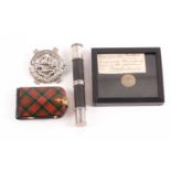 Scottish Interest. A miniature ebony and silver tipstaff (?) inscribed " Second Bailie Police