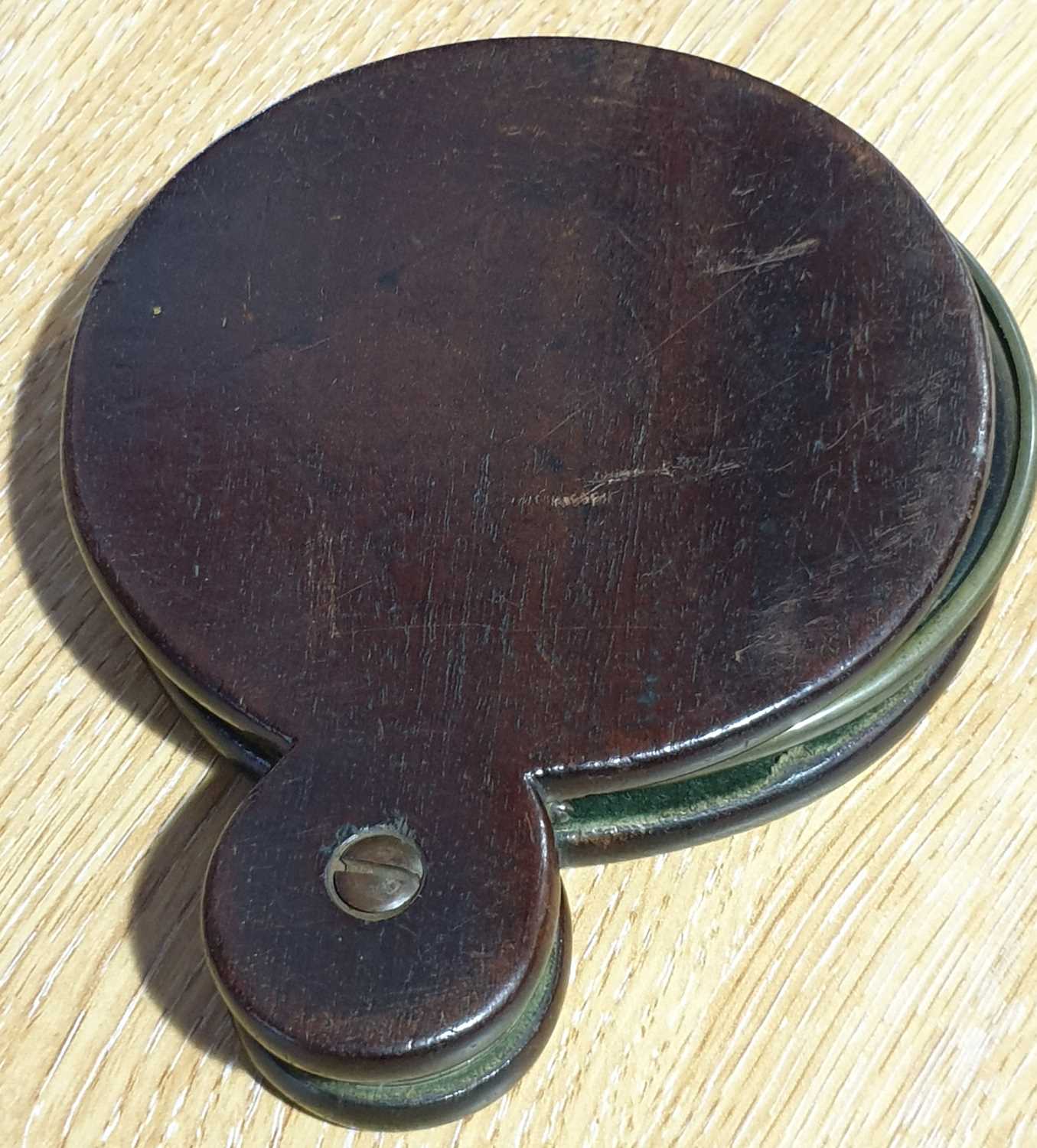 A 19th century mahogany cased folding botanist's magnifying glass bearing a label documenting the - Image 9 of 16