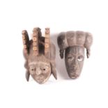 An Anang female masquerade mask, Akpan Chuku, Nigeria, possibly Cross River area, the linear