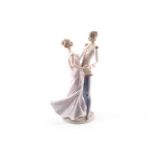 A Lladro figure 'The Ball - Cinderella & Prince Charming', model number 5398, factory printed and