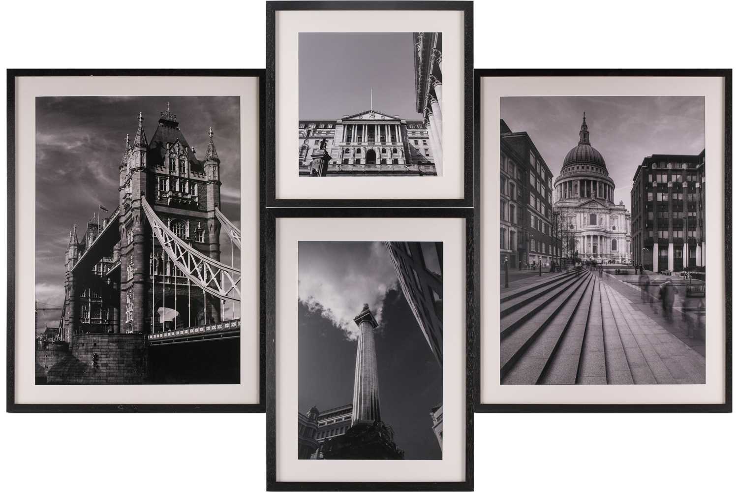 Steve Mayes, Tower Bridge, London, and St Paul's Cathedral, London, photographic prints, a pair,