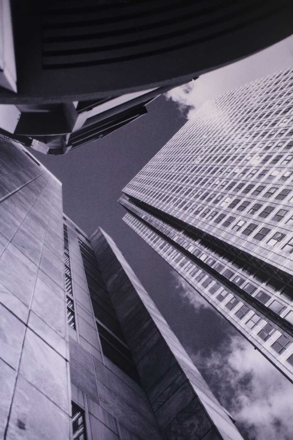 Richard Urwin, Canary Wharf, Verticals 1, London, photographic print, 74 cm x 48 cm. Ex. Lambda - Image 2 of 4