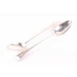 A George III silver Old English pattern basting spoon, Newcastle 1789 by Christian Ker Reid,