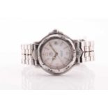 A Tag Heuer Professional stainless steel quartz wristwatch, the white dial with luminous hands and