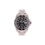 A Rolex Submariner Date ref. 116610LN stainless steel wristwatch, the black dial with luminous