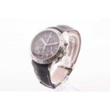 A Breguet type xxi retour en vol stainless steel automatic chronograph wristwatch, ref. 3810, the