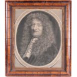 A late 17th century engraving, depicting a portrait of a finely dressed gentleman, 'Chancellor of