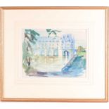 Alexander Cresswell (b.1957), 'Chateau de Chenonceau', watercolour, signed to lower right corner,