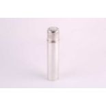 Tiffany. An Art Deco silver paintbrush holder, cylindrical, with scroll pierced pull-off cover,