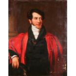 School of Sir Thomas Lawrence (1769-1830), a half-length portrait of John Carr Badeley (1794-