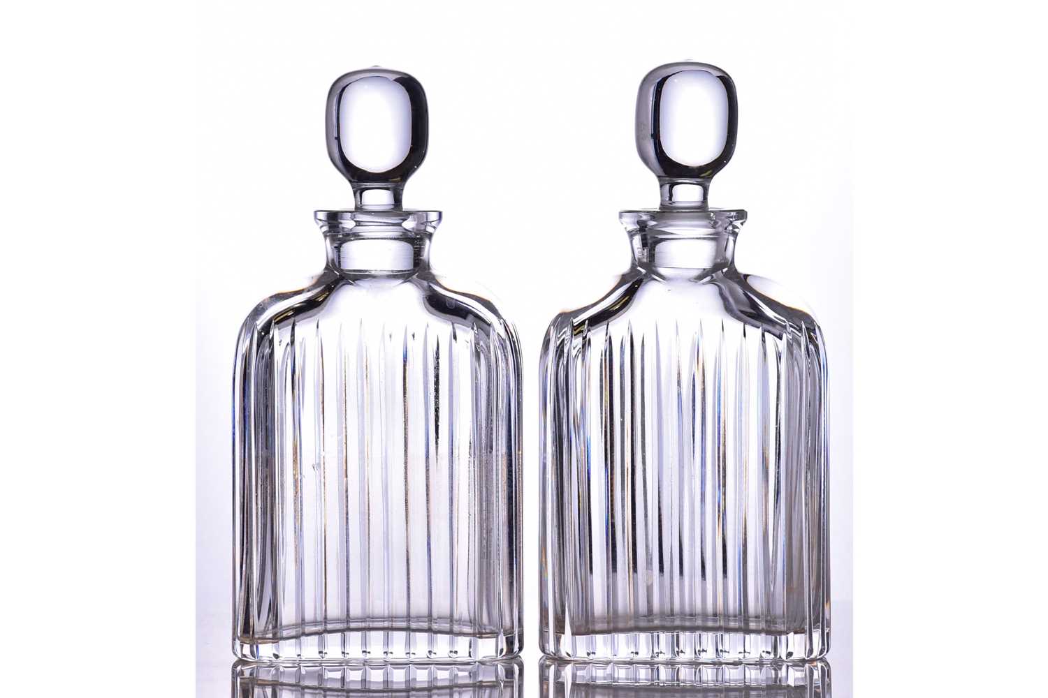 A 20th century Sevres crystal whiskey decanter and stopper. 26 cm high. Together with eight other - Image 6 of 6