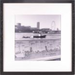 Manuela Hofer, Urban Perpectives River Thames London, photographic print, 29 cm x 29 cm, Ex Lambda.