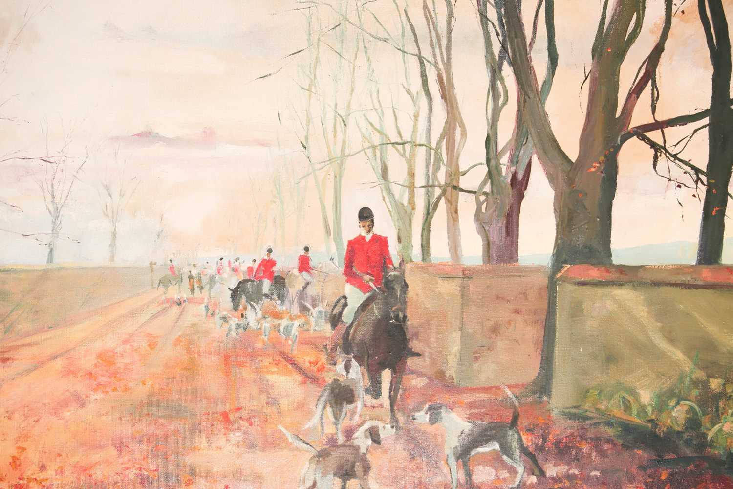 Arthur Karl Maderson (b. 1942), The early morning hunt, oil on canvas, signed lower left an dated - Image 4 of 5