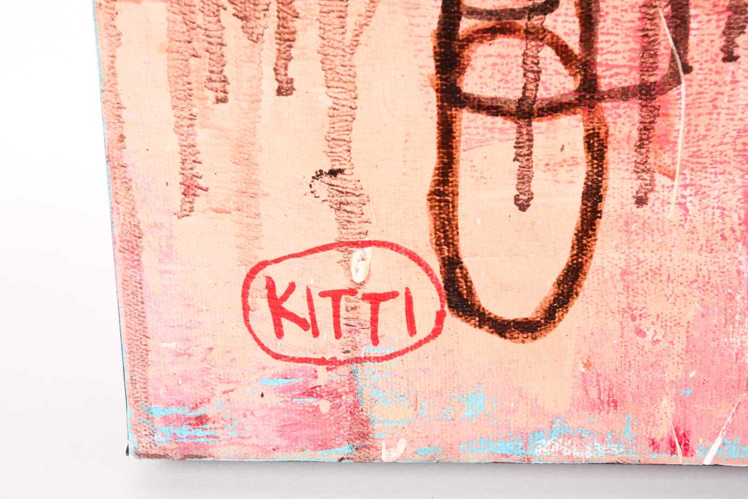 Kitti Narod (20th century) Thailand, a pair of abstract oils on canvas, signed, 80 cm x 100 cm. - Image 6 of 9