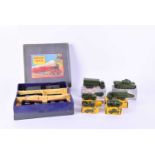 A Hornby tinplate clockwork 0 Gauge MO Goods Train Set, in original box, together with six boxed