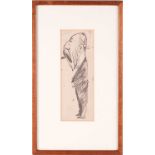 Max Beerbohm (1872-1956), 'Bearded Gentleman in Evening Dress', c.1890, pen and ink sketch on paper,