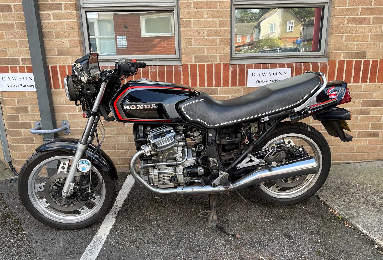 A 1982 Honda CX500EC Motorcycle, registration WNC 609X, current mileage showing as 31,298, not