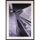 † Richard Urwin, Canary Wharf, Verticals 1, London, photographic print, 74 cm x 48 cm. Ex. Lambda.