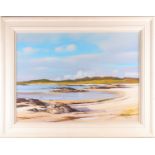 † Alister Thomson, (Scottish. B. 1929), Traigh Bay, oil on canvas, signed lower right, 56 cm x 76