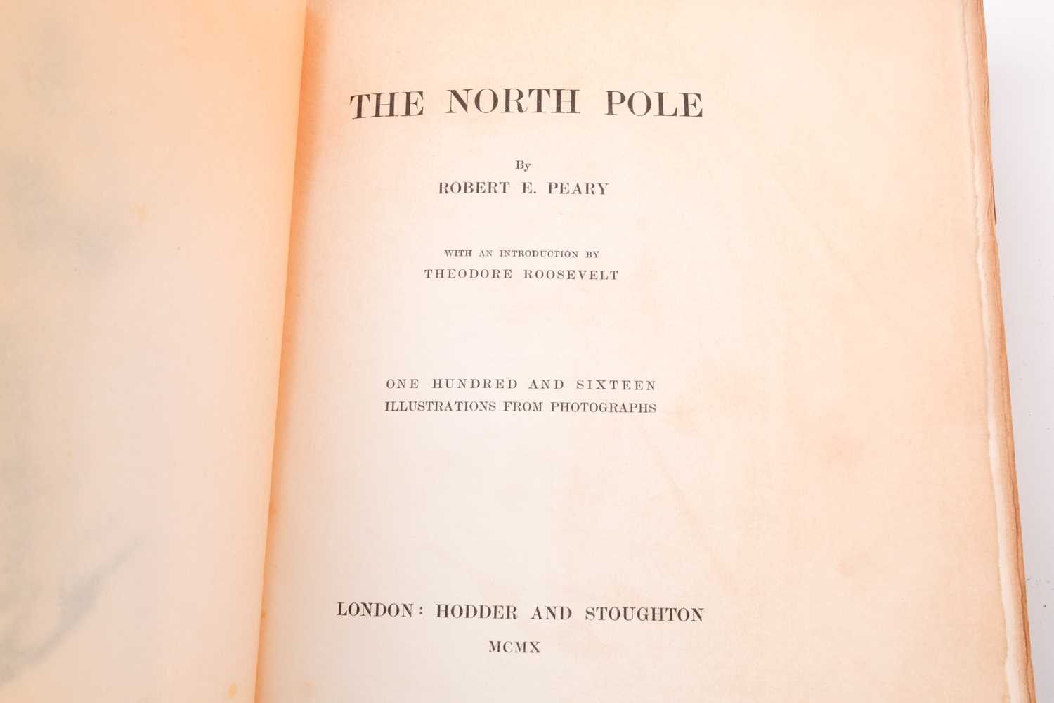 Peary (Robert E.), The North Pole, London: Hodder and Stoughton, 1910, 1st edition, 4to, Edition - Image 10 of 10