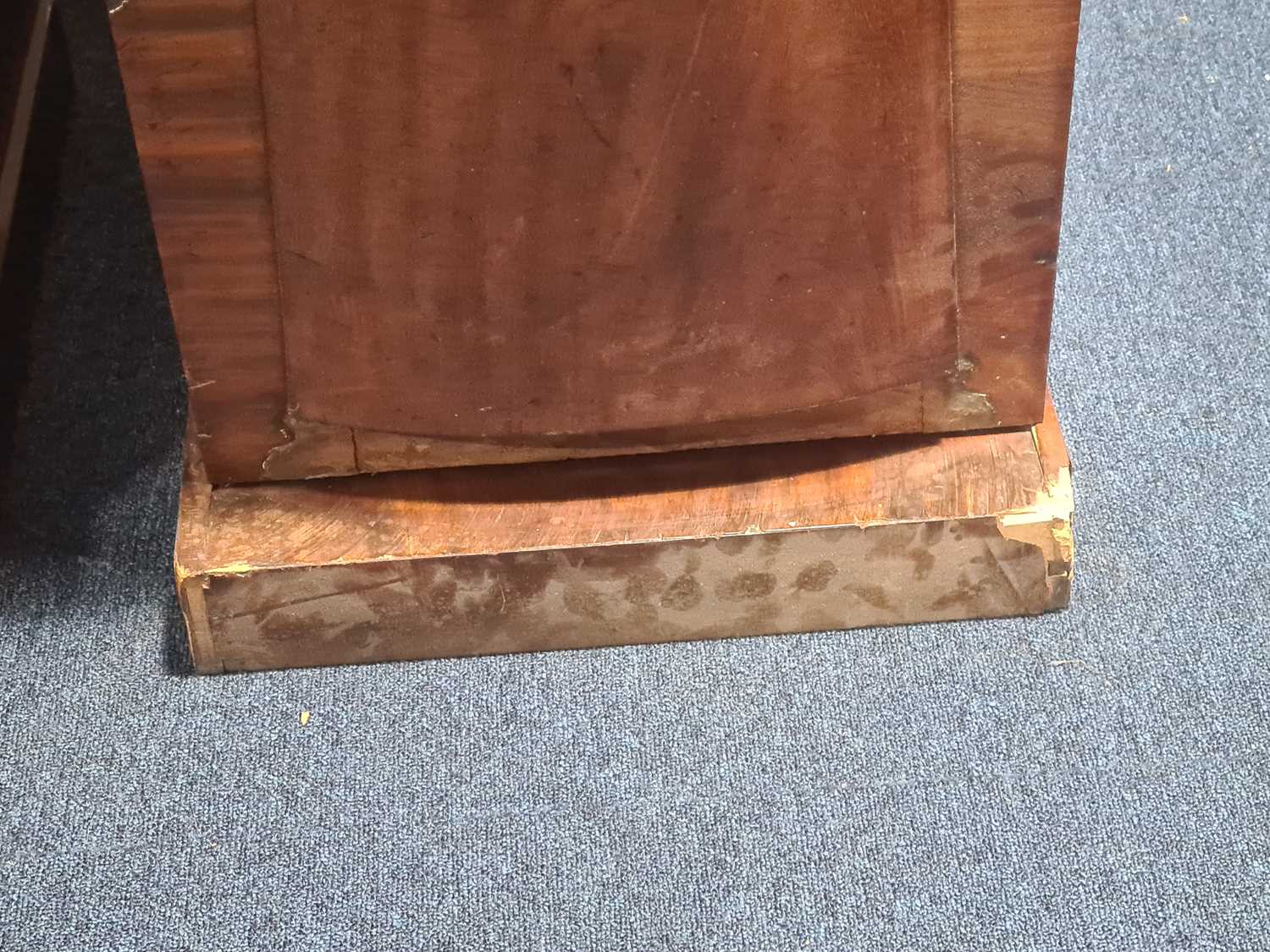 A pair of Victorian mahogany single door dining room pedestal cupboards of architectural form with - Image 6 of 8