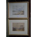 H Barnett (early 20th century) A pair of Scottish landscapes; High Caledonia and A Highland Estuary,