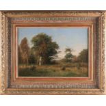 Wilhelm Schroeter (1849-1904), a rural landscape, oil on canvas, signed and dated 1880, 39.8 cms