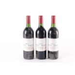 Three bottles of 1989 Chateau Lynch Bages Pauillac.Qty: 3Private collection.