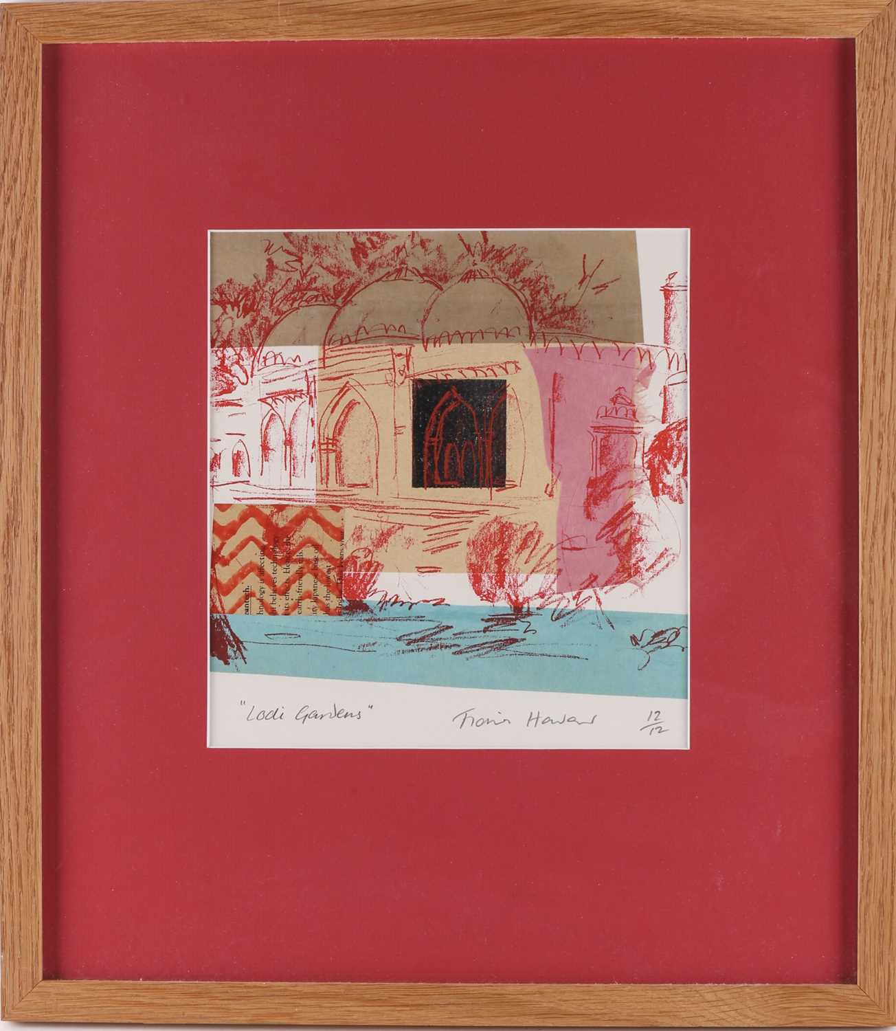 Fiona Howard (contemporary), two limited edition signed prints on collage, 'Lodi Gardens, Delhi', - Image 2 of 7