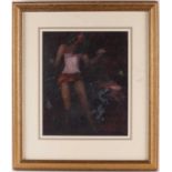 Charles Horwood (1908-1975), abstract study of a female dancer, oil on panel, signed to lower