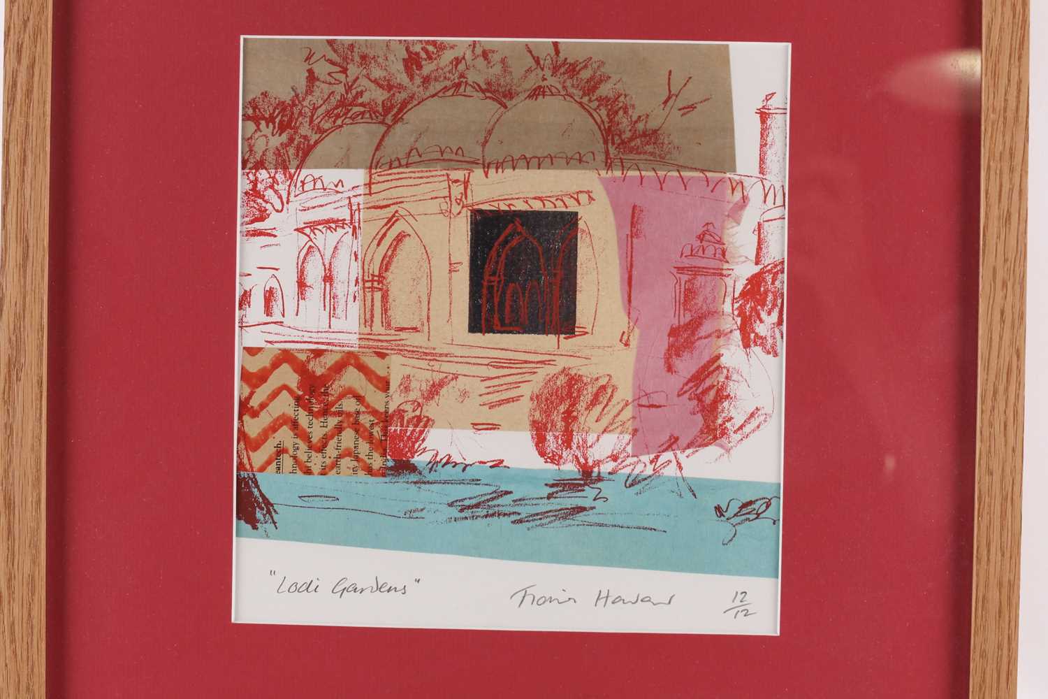 Fiona Howard (contemporary), two limited edition signed prints on collage, 'Lodi Gardens, Delhi', - Image 4 of 7