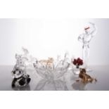 A collection of boxed Swarovski crystal items, variously modelled, to include 7644 Fish in Coral, '