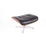 A Charles Eames Ottoman for Herman Miller manufactured by Hille of London Ltd. With black buttoned