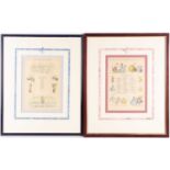 Two framed cuttings from 'Punch or the London Charivari', from ‘When We Were Very Young’, with