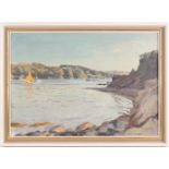 Stephen Bone (1904-1958) 'Helford River' (Cornwall), oil on board signed. 24.5 cm x 35 cm