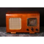 An Ever Ready vintage radio, model T TC2A, circa 1951/53, 4 valve battery operated tabletop radio,