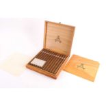 A boxed set of 25 Montecristo 'A' Havana cigars, with (opened) card sleeve.