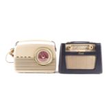 A Bush MB60 vintage valve radio, circa 1957 - 59, designed by David Ogle, with cream bakelite