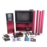 A Bang & Olufsen Beo Vision Avant 28" (CRT) television and integral stand together with four Beo-Lab