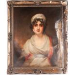 Follower of Thomas Lawrence (1769-1830), a head and shoulders portrait of Sarah Siddons (1755-1831),