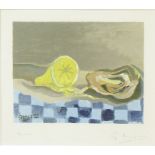 Braque, Georges (1882 Argenteuil - Paris 1963) "Huitre et citron". Lithographie/Papier