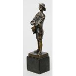 Beck, Ernst (1879-1941) Stolzer Knabe. Bronze mit brauner Patina. Auf Sockel rückseit